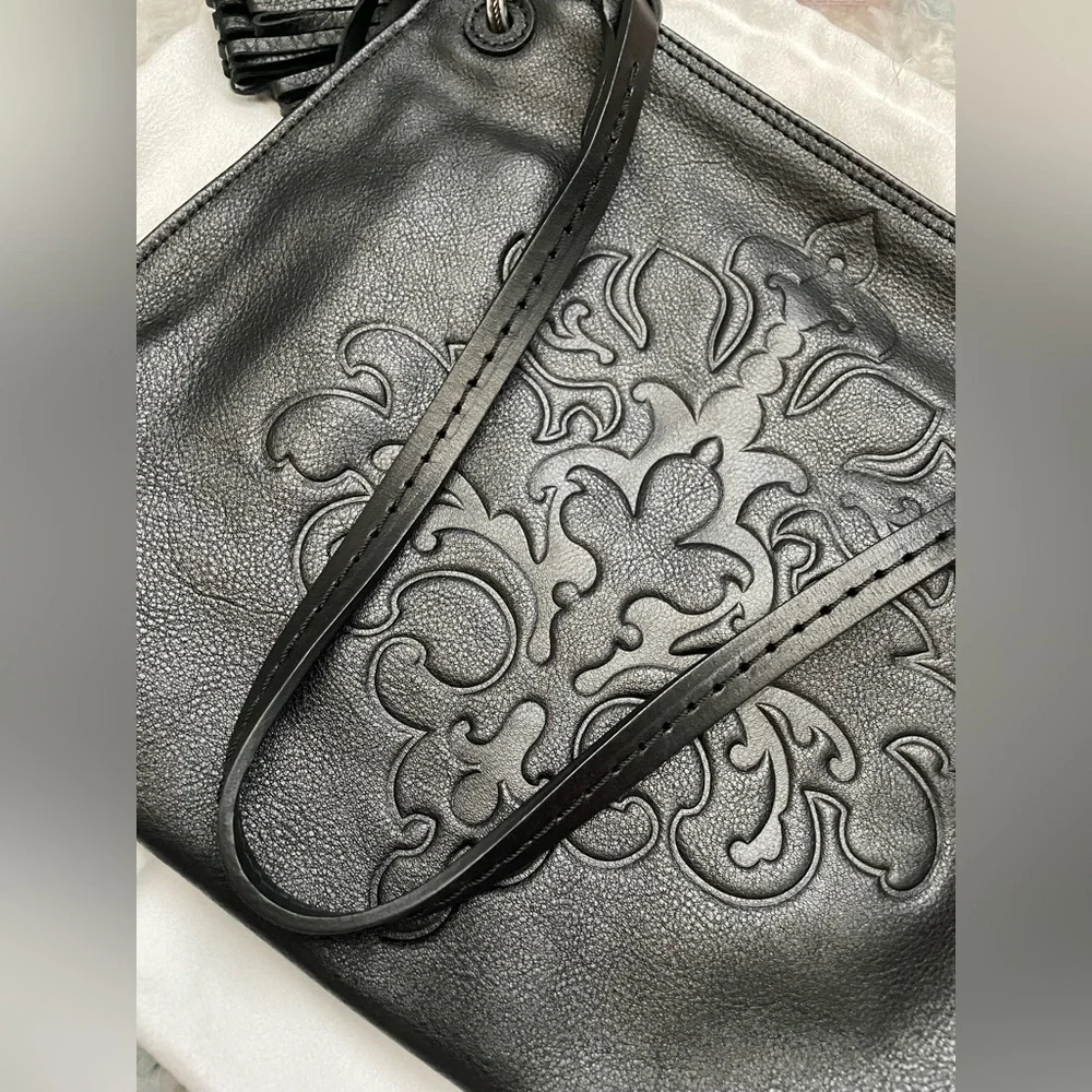 ✨Julie✨Brighton Black Embossed Women's Bag✨With Dust Bag - Picture 6 of 9